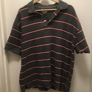 Polo shirt - size XL - grey stripe